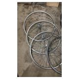 Set of 5 Bicycle Wheels 26"