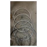 Set of 5 Used Bicycle Wheels