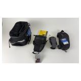 Collection of Cycling Bags and Accessories: Bike Handlebar Bag, Aero Wedge Pack, Saddle Bag, Frame Pack