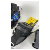 Collection of Cycling Bags and Accessories: Bike Handlebar Bag, Aero Wedge Pack, Saddle Bag, Frame Pack