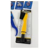 Collection of Bicycle Maintenance Tools Including Park Tool Wrenches and Brushes