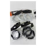 Collection of Bicycle Cables and Seat Post Clamps by Sunlite