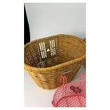 Set of 4 Bicycle Baskets - Metal, Mesh, and Wicker