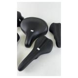 Set of 7 Assorted Bicycle Saddles with Seat Posts