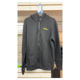 GT Logo Zip-Up Hoodie in Charcoal Grey SMALL