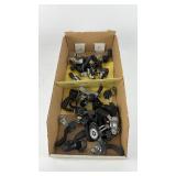 Box of Assorted Bicycle Thumb Shifters for Parts