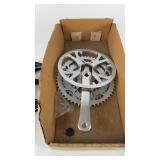 Set of Bicycle Cranksets with Chainrings