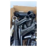 Lot of Mixed Bicycle Stem Set in Black and Silver