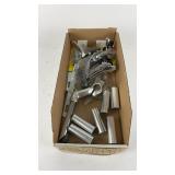 Collection of Bicycle Stems, Derailleurs, and Shims