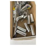 Collection of Bicycle Stems, Derailleurs, and Shims