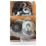 Box of Assorted Bicycle Cogs and Sprockets