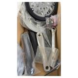 Complete Set of Racing Bicycle Cranksets and Chainrings