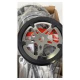 Complete Set of Racing Bicycle Cranksets and Chainrings