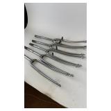 Set of 5 Bicycle Forks with Chrome Finish
