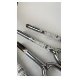 Set of 6 Chrome Plated Bike Forks in Various Measurements