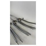 Set of 6 Chrome Plated Bike Forks in Various Measurements