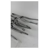 Lot of 6 Chrome Bicycle Forks with Threaded Stems