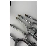 Lot of 6 Chrome Bicycle Forks with Threaded Stems