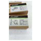Set of 6 microSHIFT Bicycle Components - Models RD-M21L, SL-M9505-R, SL-M7180-R, TS39-7R