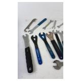 Collection of 20 Used Bicycle Wrenches and Spanners