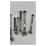 Set of 12 Metric Ratcheting Wrenches with Mixed Sizes