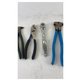 Collection of Hand Tools including Craftsman Ratchet and Pliers