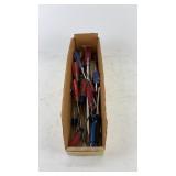Collection of Assorted Screwdrivers in Box