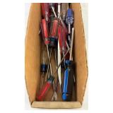 Collection of Assorted Screwdrivers in Box