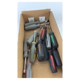 Collection of 10 Mixed Screwdrivers