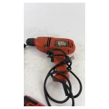 Black & Decker Corded Drill with Tools and Accessories