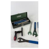 Set of Bicycle Repair Wrenches and S-K Tools Case
