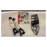Bicycle Security Skewer Set with Cable Locks and Strap Lanyards