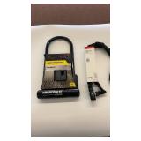Kryptonite Keeper U-Lock and Bontrager Combo Keyed Chain Lock