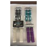 Collection of 4 Bicycle Handlebar Grips - Lizard Skins & SE Grips