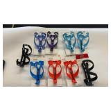Set of 6 Blue Oversized Wood Thread Hooks