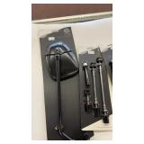 Set of Bicycle Accessories Including Rearview Mirrors and Quick Release Skewers