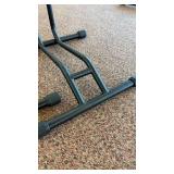 Pair of Black Metal Bike Stands