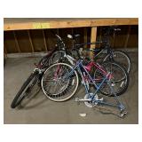 Lot of 4 Bicycles for Repair