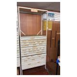 Equipto 12-Drawer Industrial Parts Cabinet with Adjustable Trays