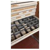 Equipto 12-Drawer Industrial Parts Cabinet with Adjustable Trays