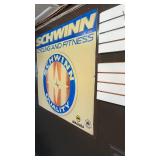 Vintage Schwinn Cycling and Fitness Plastic Sign