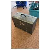 Vintage Union Steel Chest filled with Assorted Hand Tools