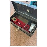 Vintage Union Steel Chest filled with Assorted Hand Tools