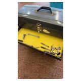 Vintage Union Steel Chest filled with Assorted Hand Tools