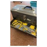 Vintage Union Steel Chest filled with Assorted Hand Tools