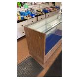 Wood and Glass Retail Display Case 60â Wide