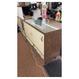 Wood and Glass Retail Display Case 60â Wide