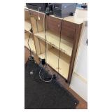 Used Store Cash Register Counter with Shelving and Drawer