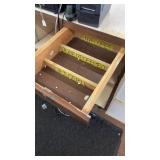 Used Store Cash Register Counter with Shelving and Drawer