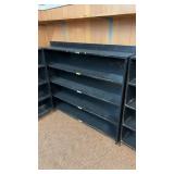 Wooden Shelving Unit for Storage, 61.5â Long